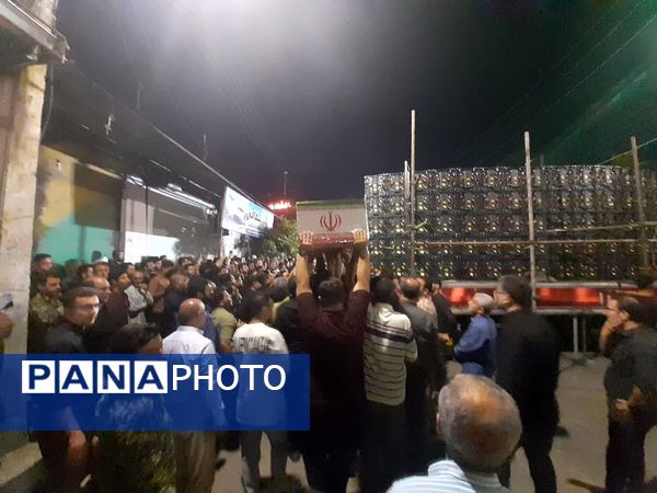 وداع پرشور با شهید ذاکریان در بابل