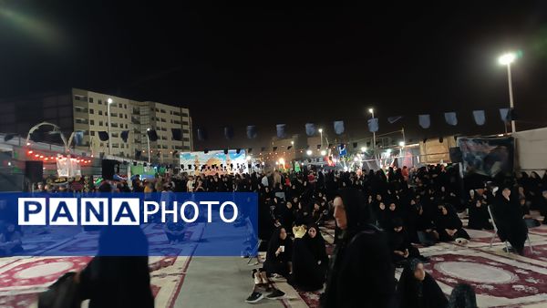 شبیه‌سازی مسیر پیاده‌روی نجف اشرف تا کربلای معلی در پایانه اتوبوس رانی عاشق‌آباد