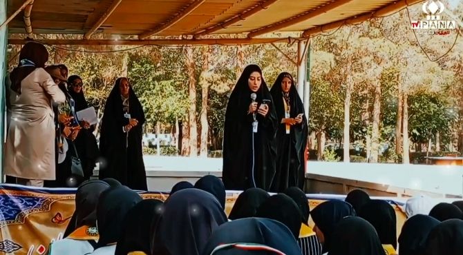 دکلمه خوانی دانش آموز پیشتاز و خبرنگار پانا 