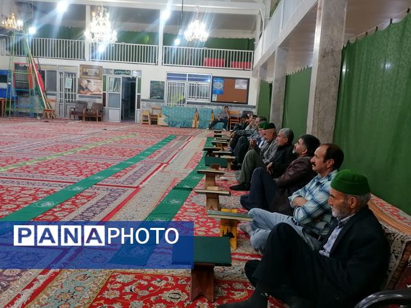 محفل انس با قرآن کریم در مسجد جامع شهر بار نیشابور 
