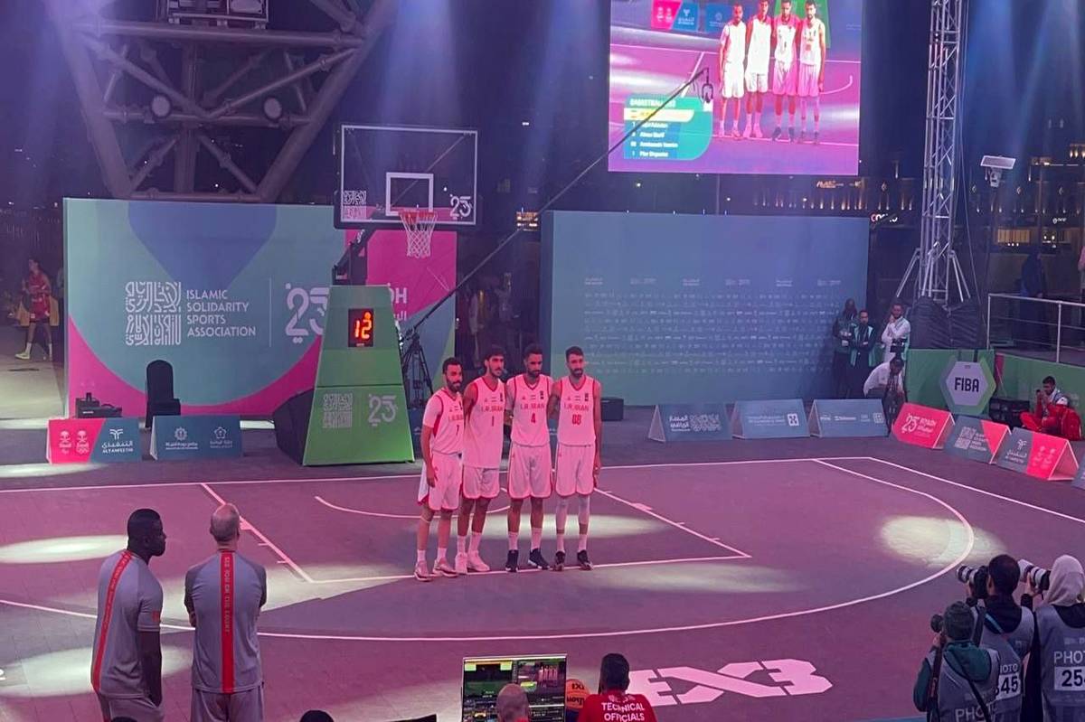 نایب قهرمانی تیم بسکتبال ۳ نفره مردان ایران