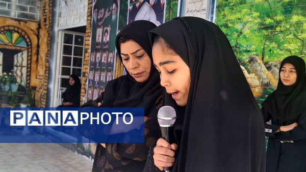 اولین مراسم صبحگاهی در دبیرستان فیاض کاشمر