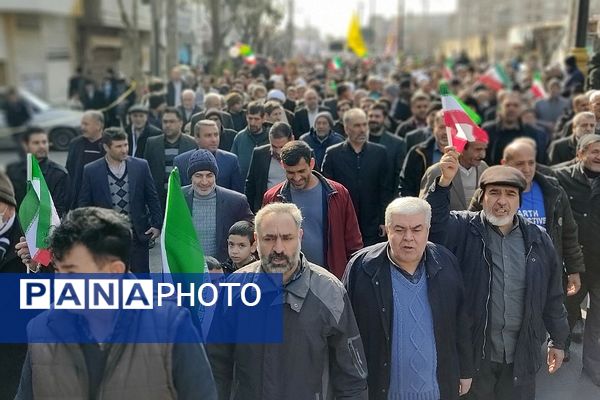 راهپیمایی ۲۲بهمن در کهریزک و باقرشهر