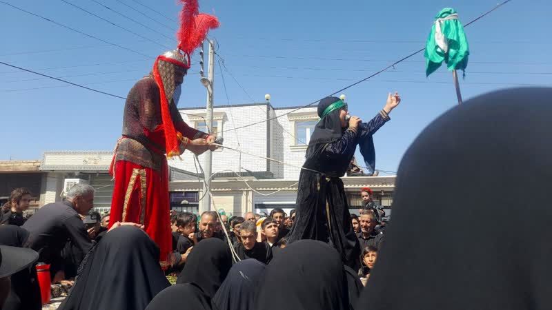 تعزیه ورود اسرا به شام سنت دیرینه‌ی روستای جندان