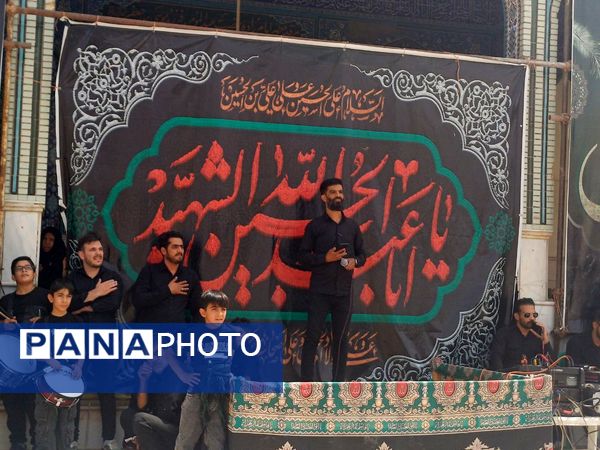 قافله عزاداری تاسوعای حسینی در شهر حبیب آباد