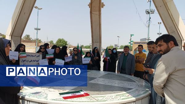 حضور فرهنگیان ناحیه ۲ اهواز در چهاردهمین دوره انتخابات ریاست جمهوری