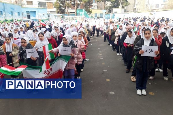 برپایی جشن طنین مقاومت در مدارس شهرستان قدس