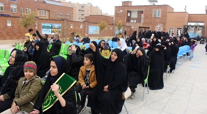 یادواره شهدا در مدرسه استثنایی باغچه‌بان قم