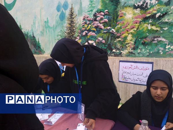 انتخاب نمایندگان شورای دانش‌آموزی در دبیرستان شاهد تکتم ناحیه سه