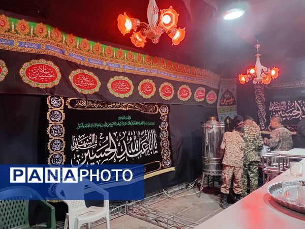 برپایی موکب پذیرایی در ایام محرم در شهرستان کاشمر