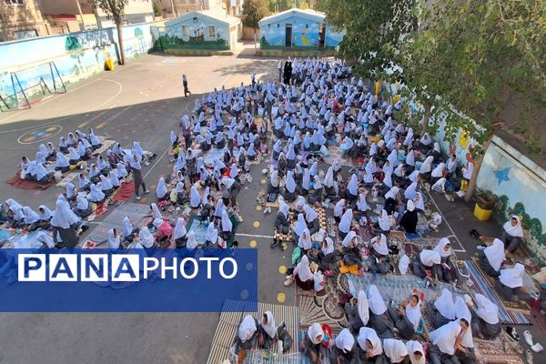 اردوی یک روزه درون مدرسه‌ای در دبستان دخترانه فردوسی 2 ناحیه یک اردبیل