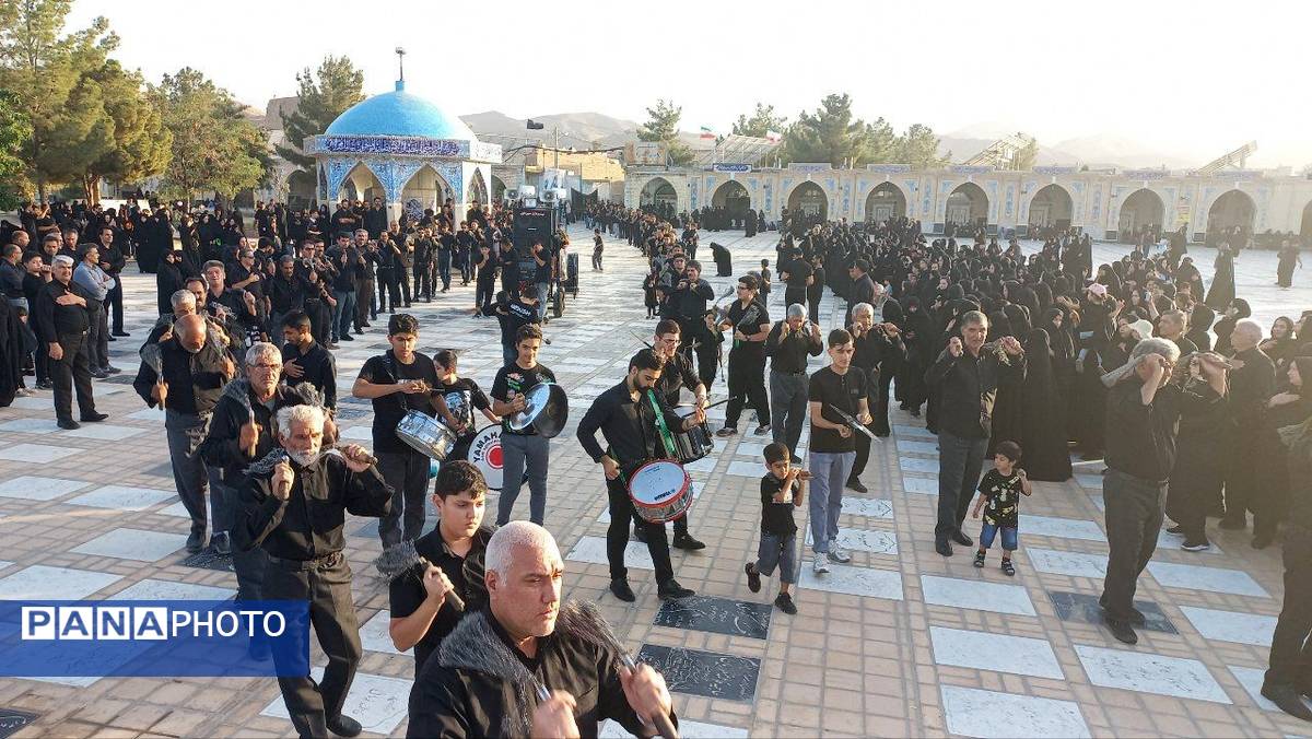عزاداری هیئتهای مذهبی در بارگاه منور امام زاده محمد عابد کاخک