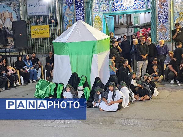 آیین خیمه سوزان در مسجد ابوالفضل قائمشهر