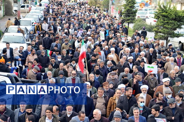 راهپیمایی ۲۲ بهمن بخش بندپی شرقی