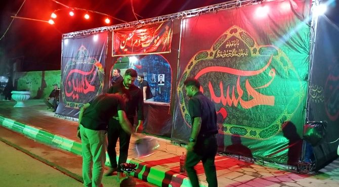 عزاداری مردم شهر تیتکانلو در شب‌های محرم 