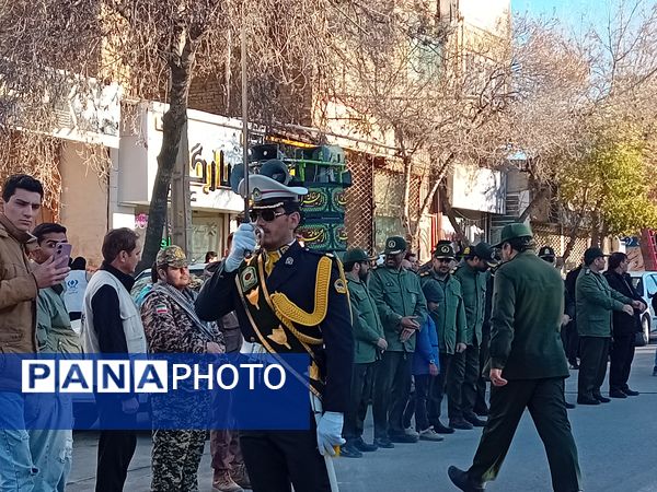 استقبال پرشور مردم شهر آشخانه از شهدای گمنام