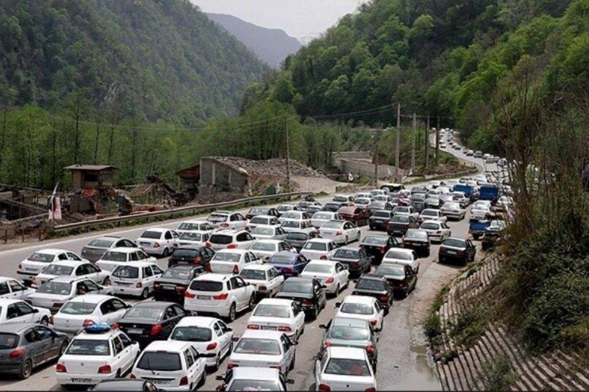 ترافیک سنگین در مسیرهای مواصلاتی شمال کشور