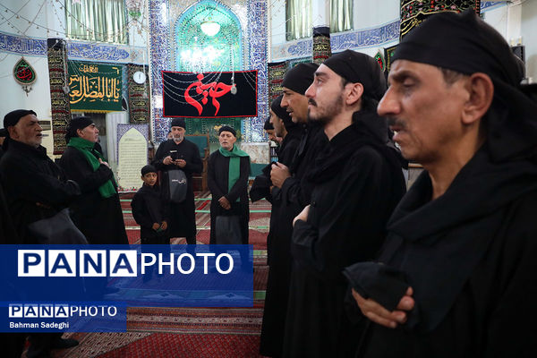  عزاداری روز تاسوعای حسینی در هیات سقاهای همدانی مقیم مرکز