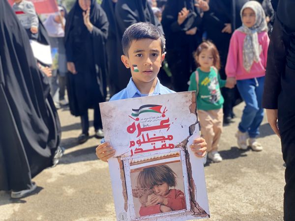حضور دانش‌آموزان مه‌ولات در راهپیمایی روز قدس به یاد کودکان غزه