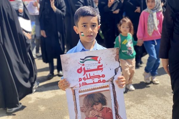 حضور دانش‌آموزان مه‌ولات در راهپیمایی روز قدس به یاد کودکان غزه