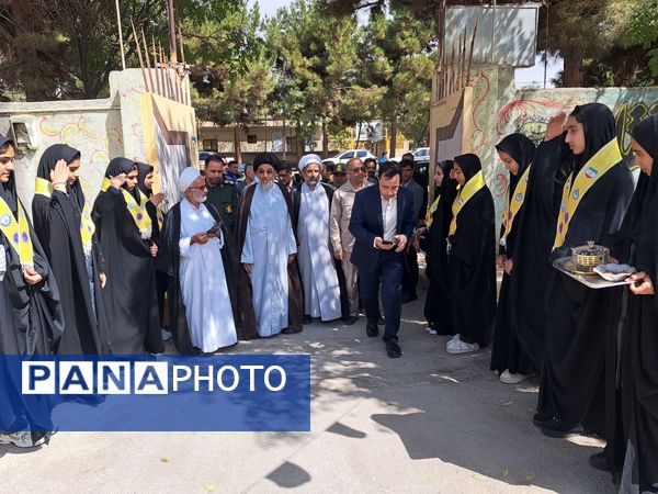 آیین بازگشایی مدارس و افتتاح نماز خانه، در آموزشگاه تکتم باخرز
