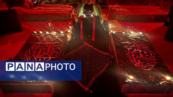 عزاداری شب شهادت حضرت زهرا(س) در گلزار شهدای گمنام چاه‌دادخدا