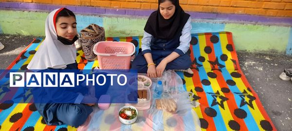 صبحانه سالم به مناسبت هفته سلامت در مدرسه ربابه هاشمیان یزدی شیروان