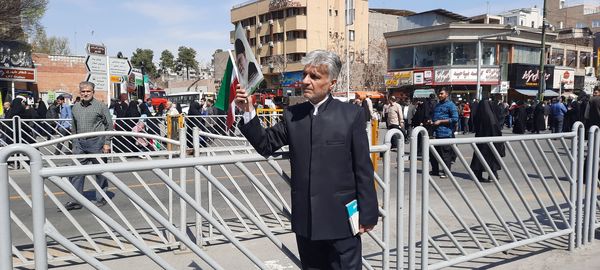 راهپیمایی روز قدس با حضور مسئولان اداره‌کل آموزش‌وپرورش استان خراسان رضوی