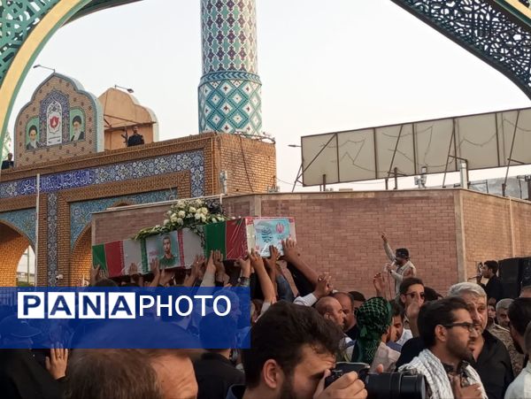 تشییع باشکوه پیکر شهید مبارزه با اسرائیل جنایتکار