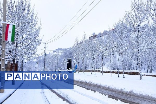 بارش باران و برف در شهر زیبای بار و شادی مردم از نزول رحمت الهی