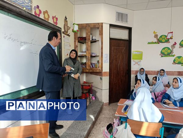 بازدید و ارزیابی مسئولان آموزش پرورش از دبستان زنده  یاد امینی پور