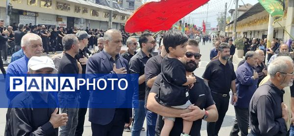 دسته‌روی عاشقان امام حسین (ع) در روز عاشورا 