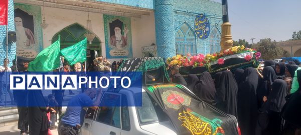 برگزاری مراسم تشییع نمادین پیکر امام رضا(ع)در امامزاده سید محمد(ع) کاشمر