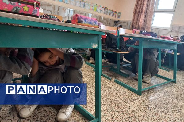 اجرای مانور زلزله و ایمنی در مدارس ناحیه 3 شیراز 