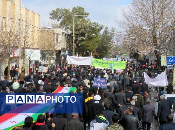 راهپیمایی یوم الله ۲۲ بهمن ماه در شهرستان خلیل‌آباد