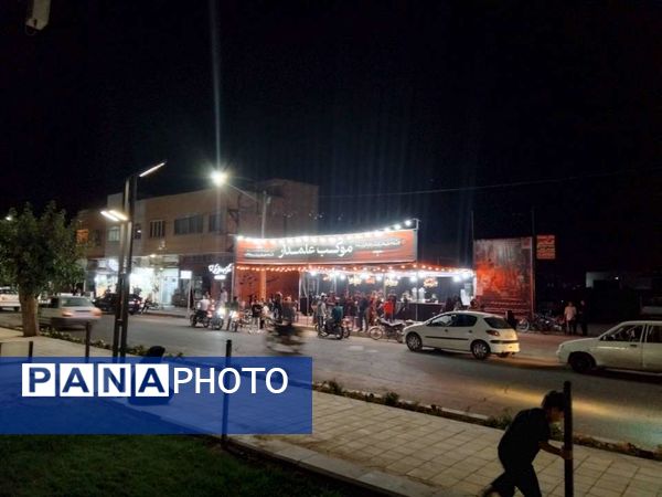 برپایی موکب علمدار به مناسبت دهه اول محرم در خلیل‌آباد 