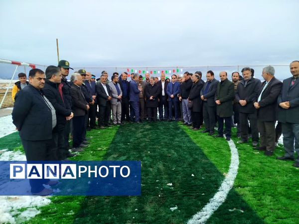 افتتاح زمین چمن مصنوعی شهدای روستای شهوار