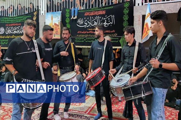 مراسم عزاداری آقا ابا عبدالله الحسین (ع) در شب عاشورا حسینی در شهر بار 