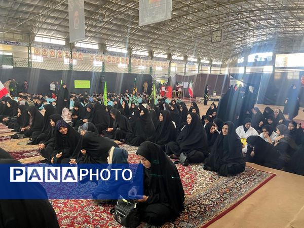 حضور پرشور دانش‌آموزان مدارس خاتم در رزمایش اقتدار بسیجیان