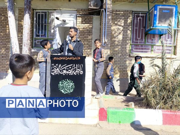  سوگواری شهادت حضرت زهرا (س) در دبستان شهید پسندیده فدافن