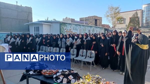 گرامیداشت روز بسیج دانش آموزی و عزاداری حضرت فاطمه(س) در خلیل آباد