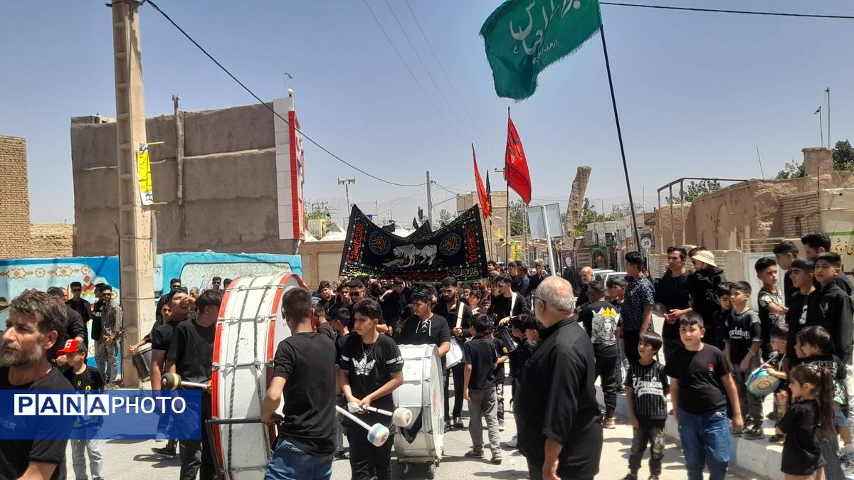 روز هشتم محرم دسته روی هیئت جانثاران ابوالفضلی روستای فدافن