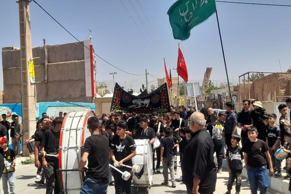 روز هشتم محرم دسته روی هیئت جانثاران ابوالفضلی روستای فدافن