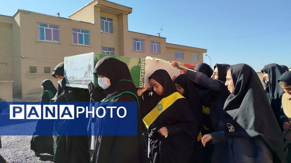 تشییع شهید گمنام در دبیرستان نورالهدی کبودراهنگ 