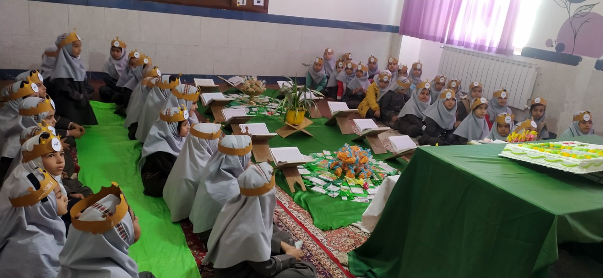 جشن قرآن جلوه‌ای از ایمان و دانش در مدرسه شهید نجفی فدافن 