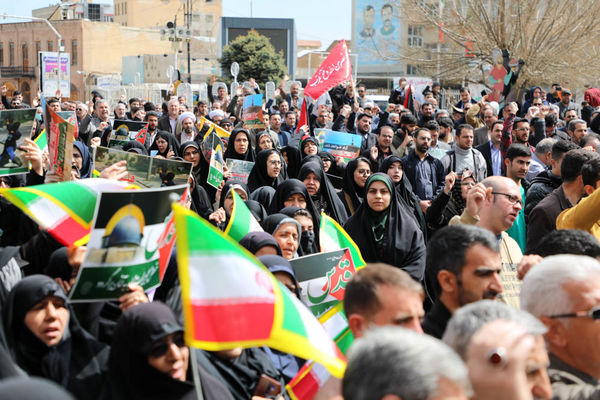  اعلام‌ انزجار مردم ارومیه در محکومیت جنایات رژیم صهیونیستی