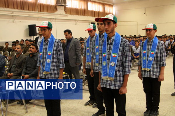 افتتاح سالن ورزشی شهید سلیمانی هنرستان انقلاب اسلامی یزد
