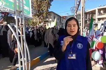 حضور پرشور دانش‌آموزان رامیان در راهپیمایی 13 آبان