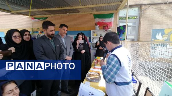 برنامه تجربه‌گردانی طرح مدرسه بدون پسماند در دبستان شهید رازدان ناحیه ۷ مشهد