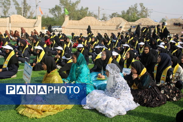 افتتاحیه اردوی تربیتی «تمشک» دختران استان بوشهر 